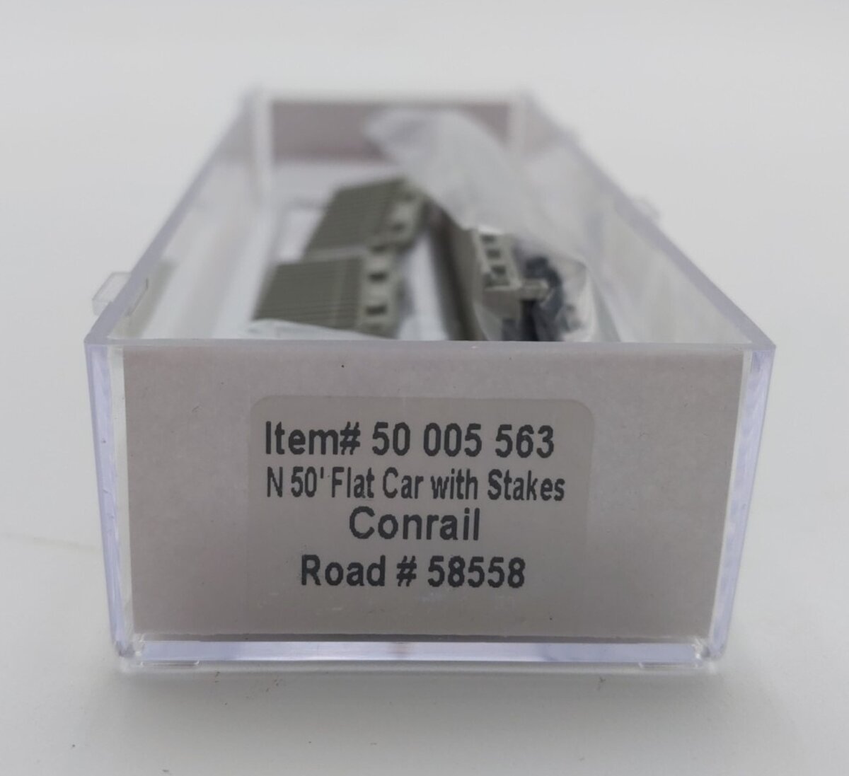 Atlas 50005563 N Conrail Trainman Flatcar with Stakes #58558