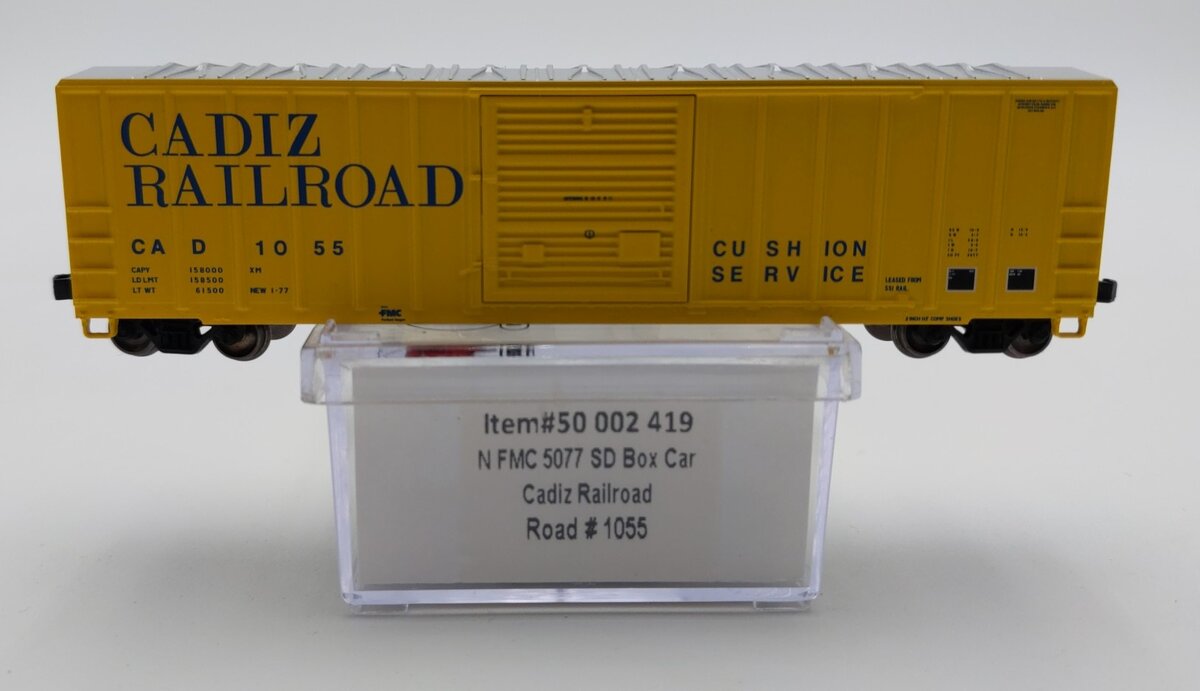 Atlas 50002419 N Cadiz Railroad FMC 5077 Single Door Box Car #1055