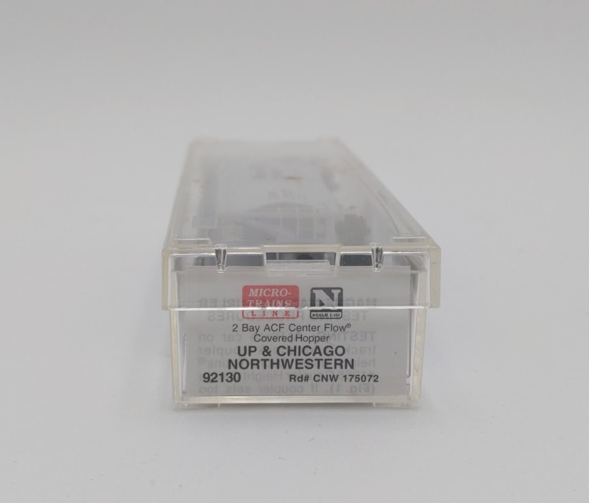 Micro-Trains 09200130 N CNW 2-Bay ACF Center Flow Covered Hopper #175072 LN/Box