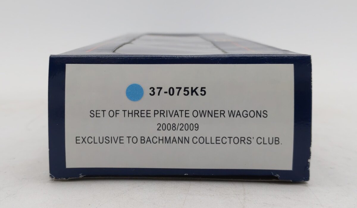 Bachmann 37-075K5 OO Bachmann Collector's Club Private Owner Wagons (Set of 3) NIB