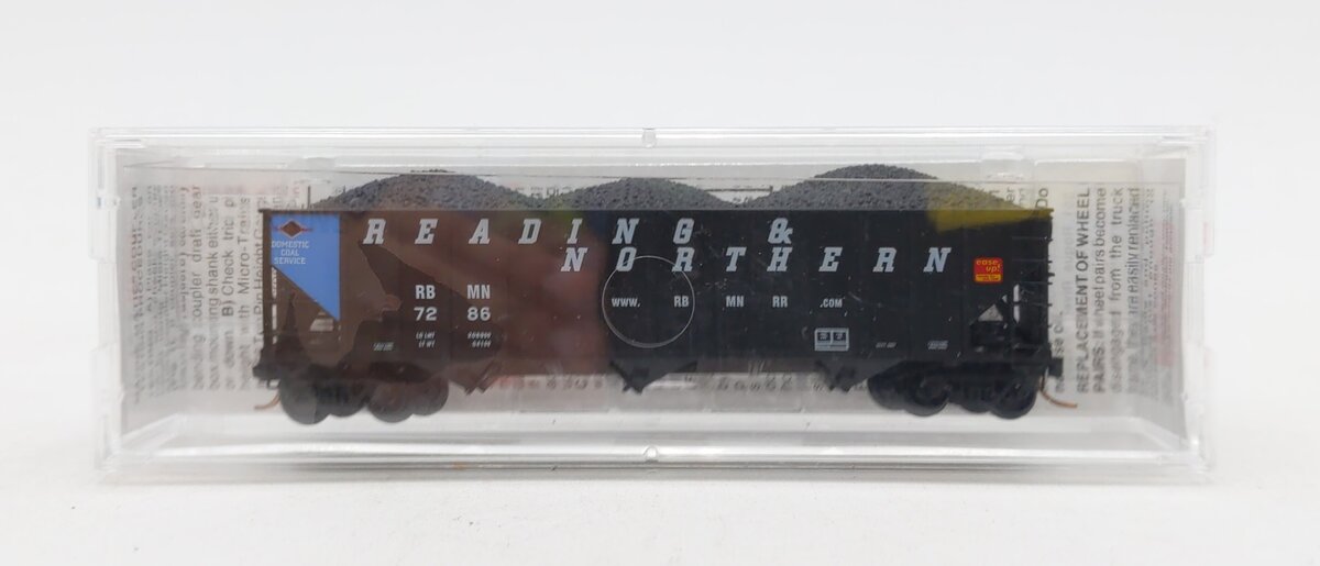 Micro-Trains 10800080 N RBMN 100 Ton 3-Bay Open Hopper w/Rib Sides #7286 LN/Box