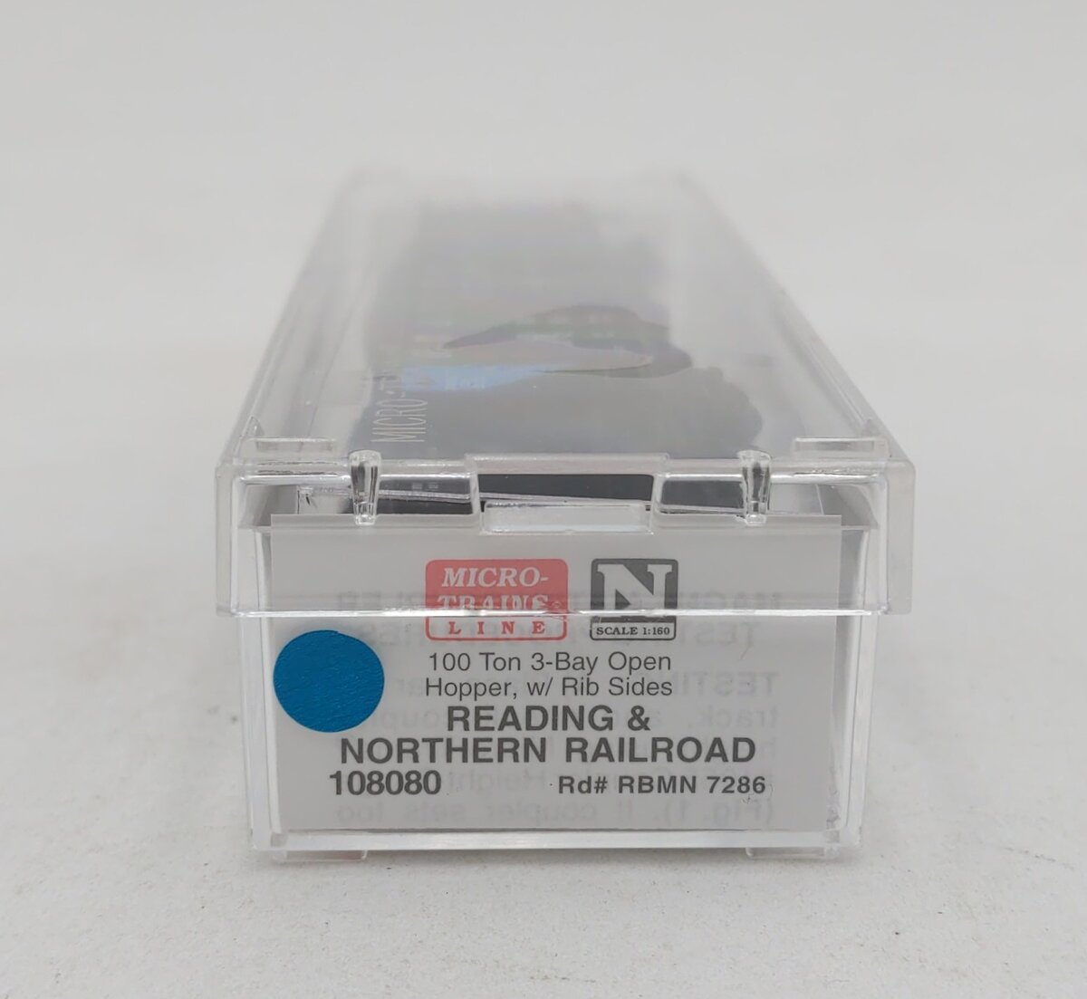 Micro-Trains 10800080 N RBMN 100 Ton 3-Bay Open Hopper w/Rib Sides #7286 LN/Box