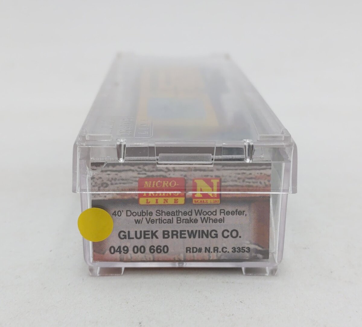 Micro-Trains 04900660 N Gluek Brewing 40' Wood Ice Reefer Car #3353