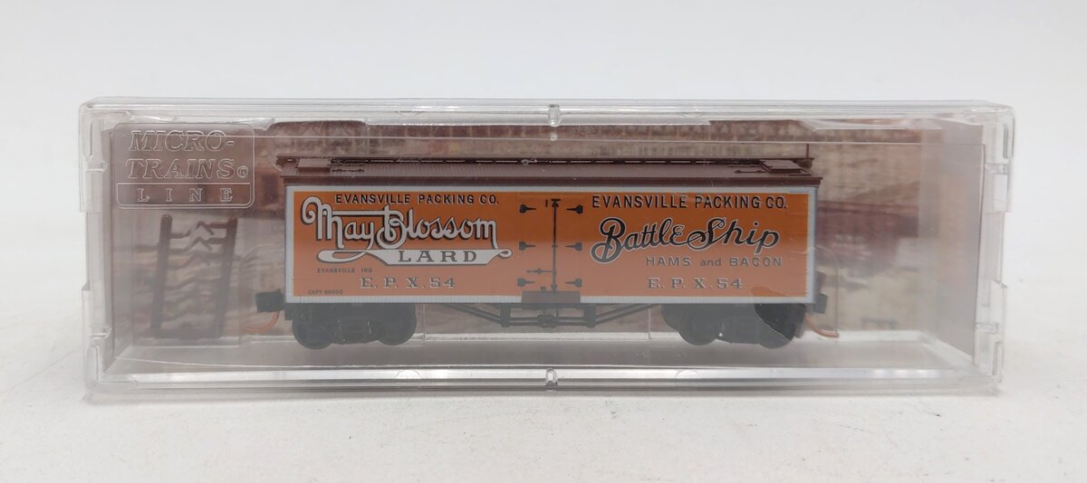Micro-Trains 05800140 N Evansville Packing Co. 36' Wood Sheathed Reefer #54