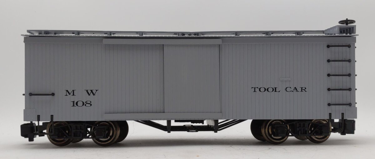 Bachmann 93362 G Scale Maintenance of Way Tool Boxcar #108 (Metal Wheels) LN/Box