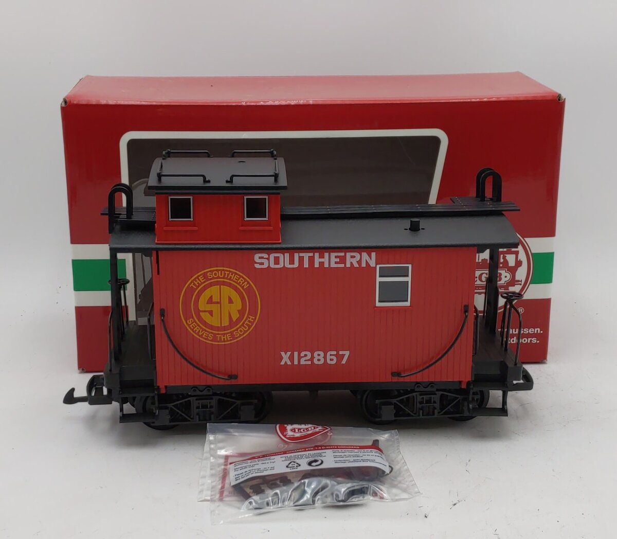 LGB 47653 G Scale Southern Wood Caboose #12867
