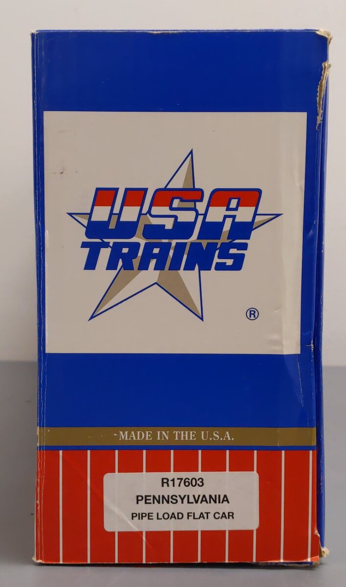 USA Trains R17603 G Pennsylvania Pipe Load Flat Car #53358