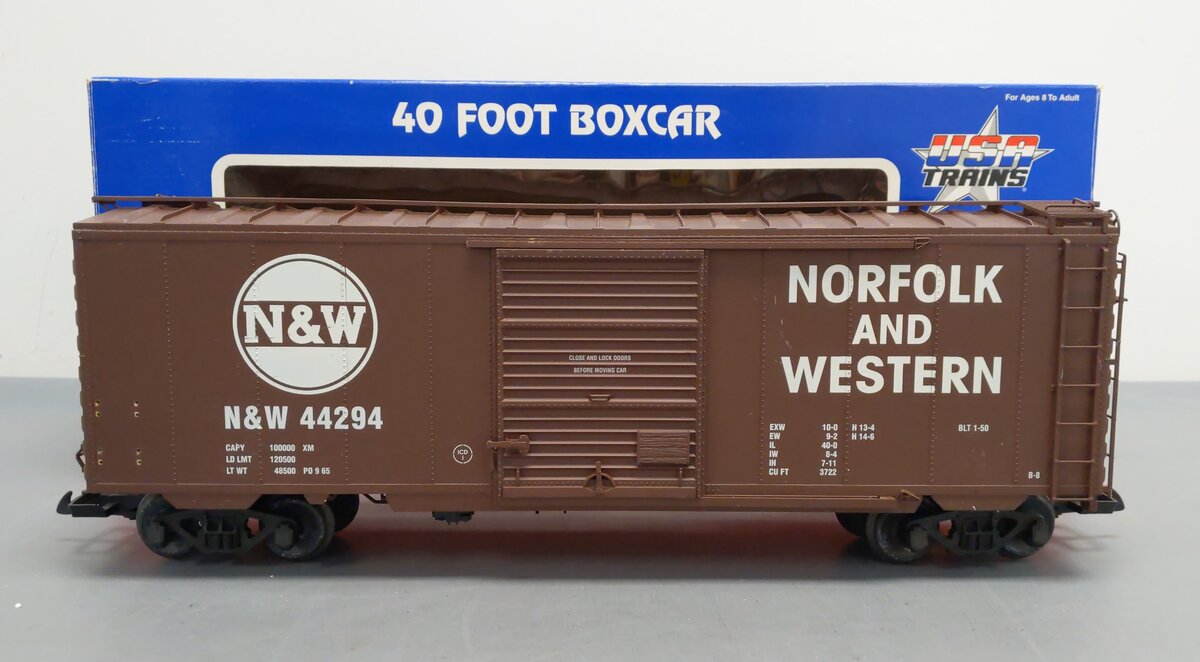 USA Trains R19216C G Norfolk & Western 40 Ft. PS-1 Simulated Steel Box Car