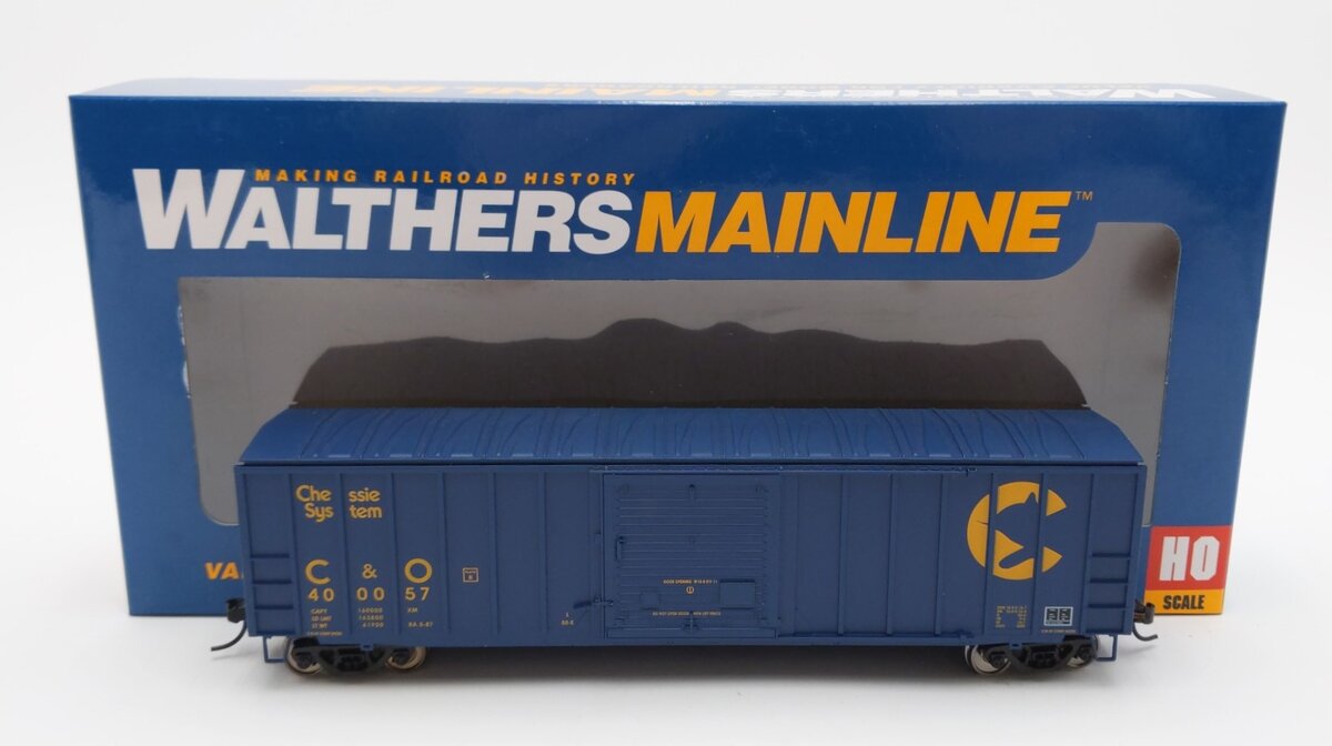 Walthers 910-2153 HO Chessie System C&O 50' ACF Exterior-Post Boxcar #400057