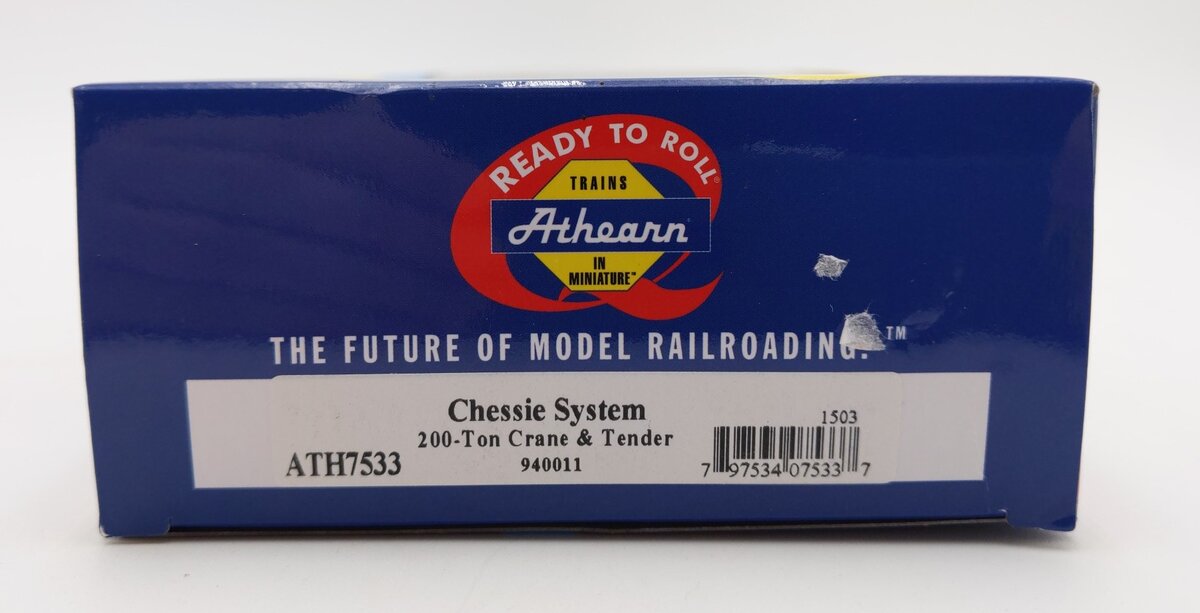 Athearn 7533 HO Chesapeake & Ohio Chessie System 200 Ton Crane w/ Tender