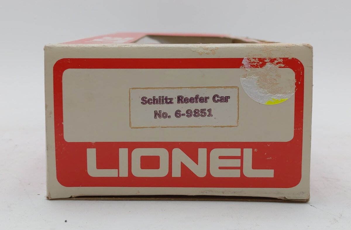 Lionel 6-9851 O Gauge Schlitz Billboard Reefer Car #9851 LN/Box
