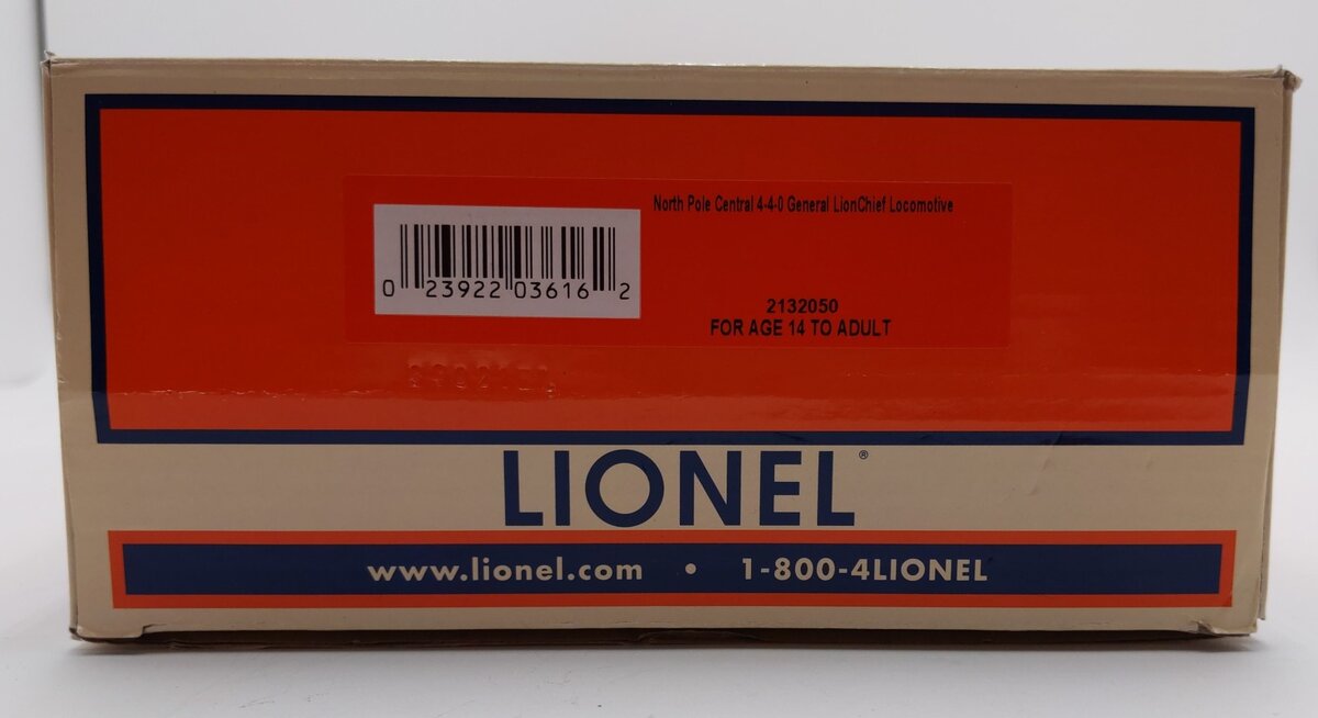 Lionel 2132050 O Christmas LionChief General Steam Locomotive