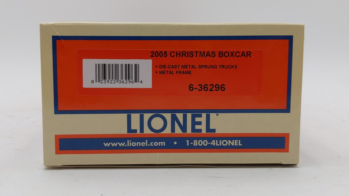 Lionel 6-36296 O Gauge 2005 Christmas Boxcar LN/Box
