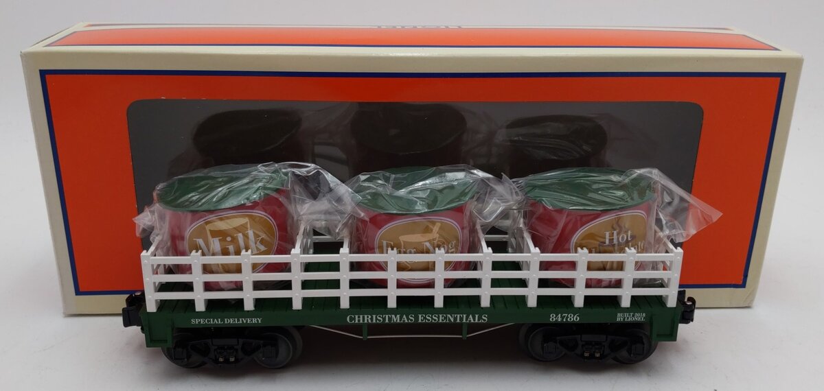 Lionel 6-84786 O Christmas Essentials Barrel Car LN/Box