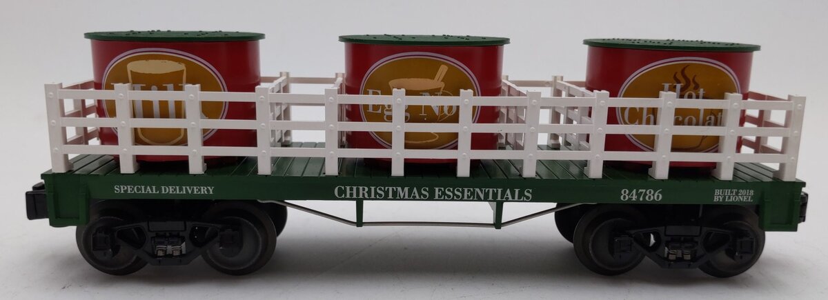 Lionel 6-84786 O Christmas Essentials Barrel Car LN/Box
