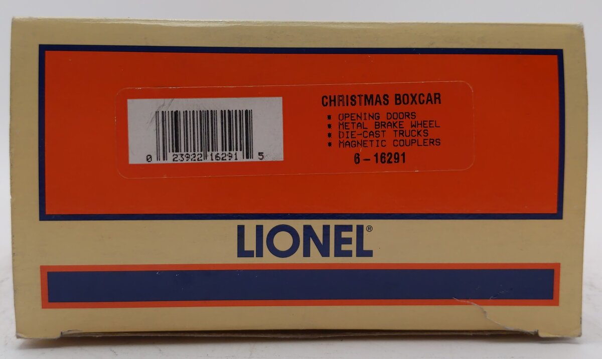 Lionel 6-16291 O Gauge 1998 Christmas Boxcar #9700 LN/Box