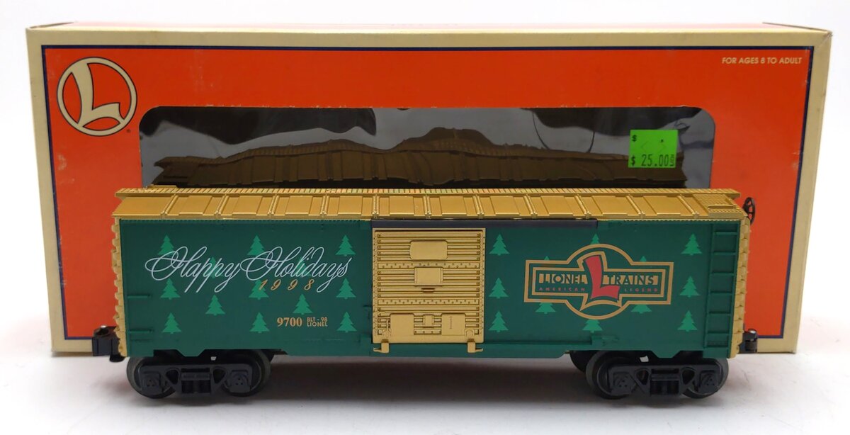 Lionel 6-16291 O Gauge 1998 Christmas Boxcar #9700 LN/Box