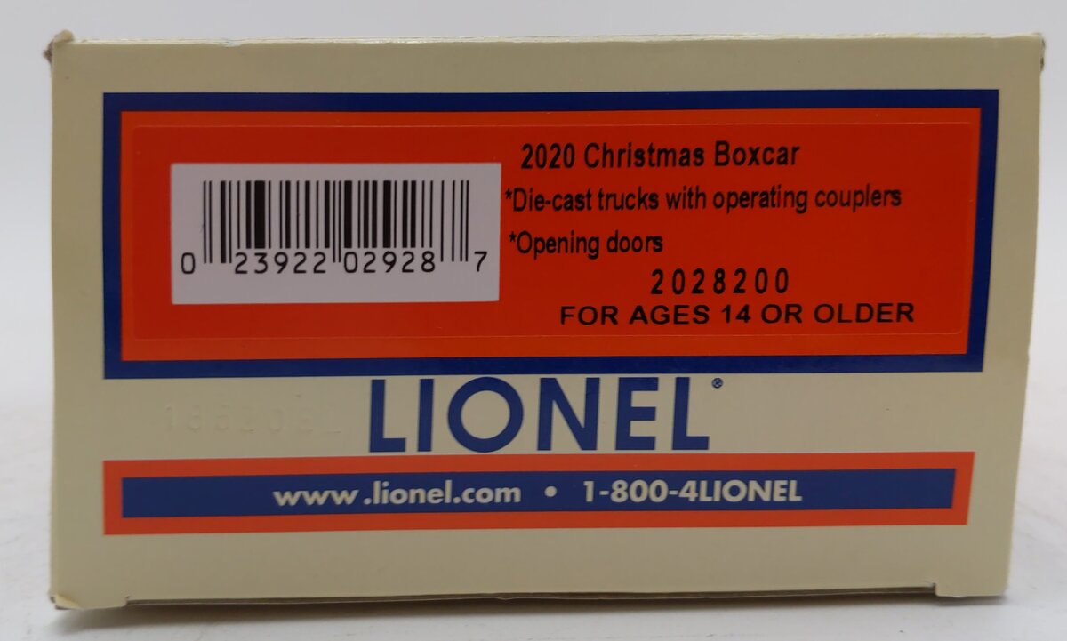 Lionel 2028200 O 2020 Christmas Boxcar LN/Box