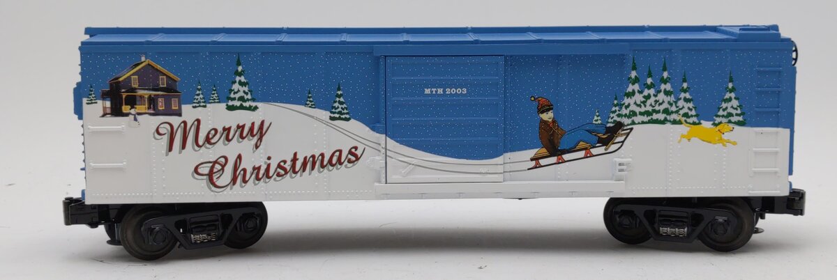 MTH 30-74115 O Gauge 2003 Holiday Box Car LN/Box