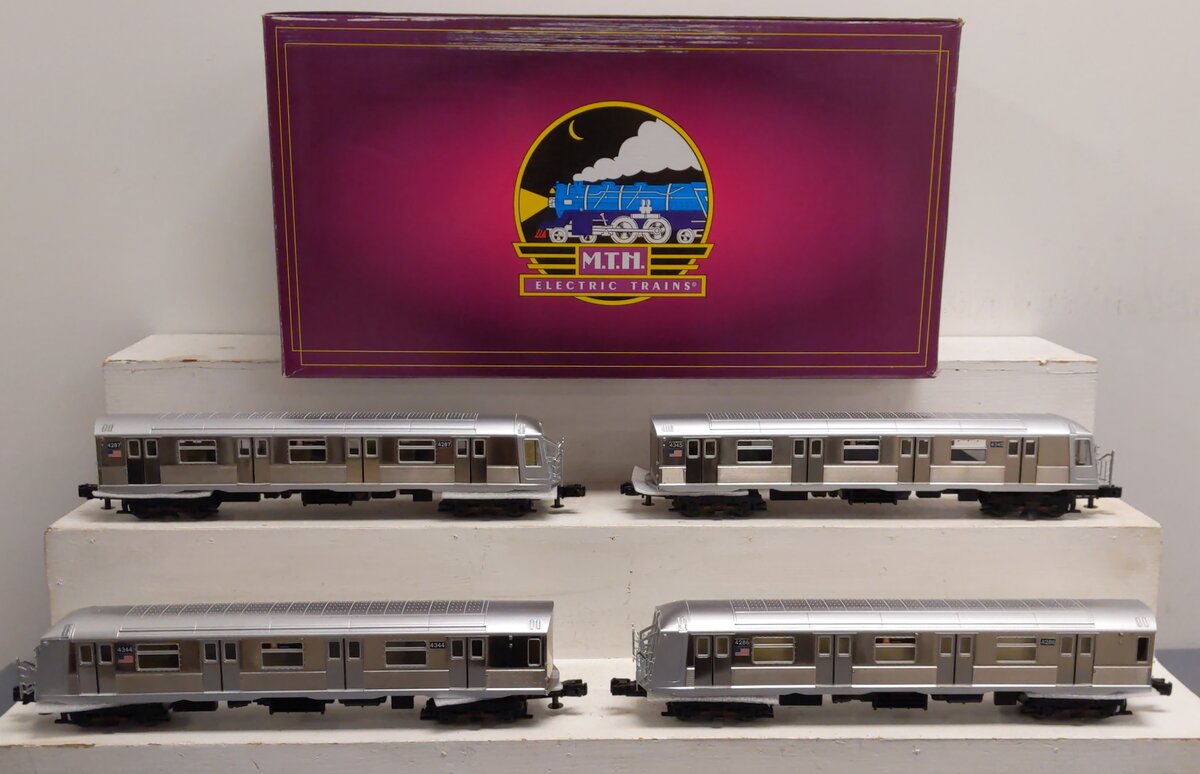 MTH 20-21142-1 O MTA R40 Subway Car Set with Proto-Sound 3.0 (Set of 4 ...