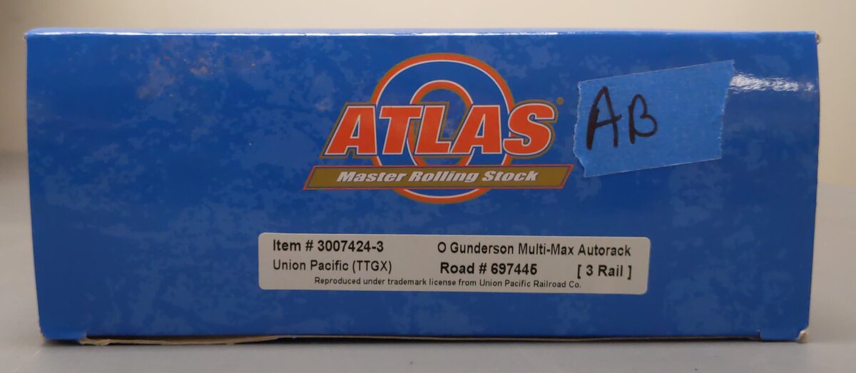 Atlas 3007424 O Union Pacific TTGX Gunderson Multi-Max Auto Rack (3 Rail)