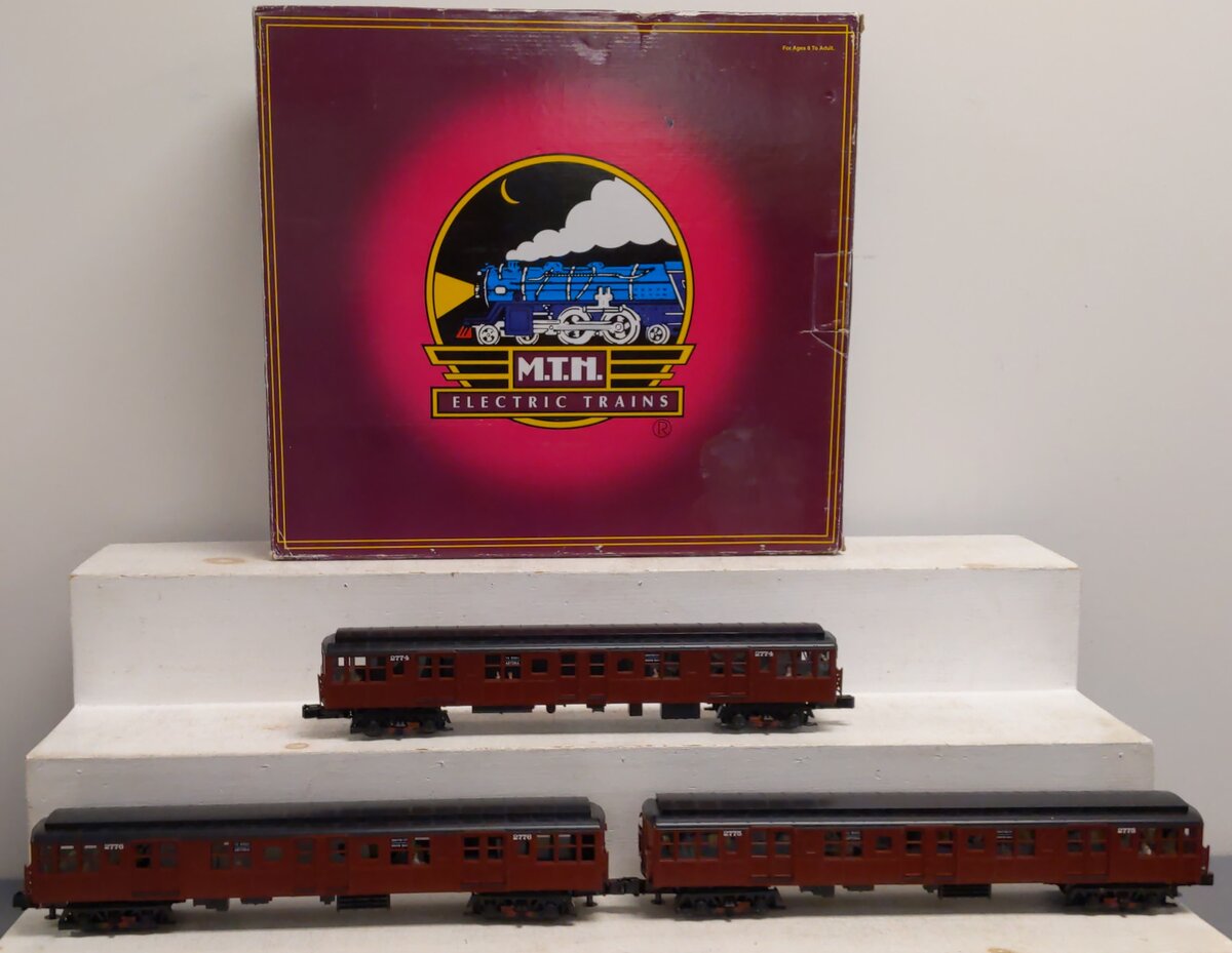 MTH 20-2675-1 O BMT 2500 Series 3-Car Subway Set with Proto-Sound 2.0 (Set of 3)