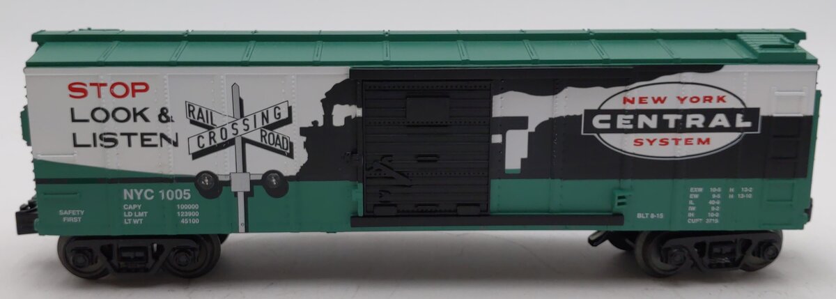 MTH 30-74827 O New York Central RailKing Box Car with Blinking LEDs