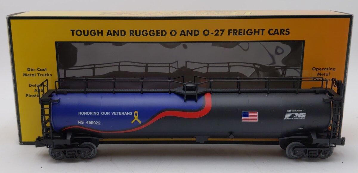 MTH 30-73518 O Norfolk Southern RailKing 33K Gallon Tank Car #490022 LN/Box
