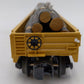 MTH 30-72222 O Gauge Chessie Gondola w/Log Load #305020