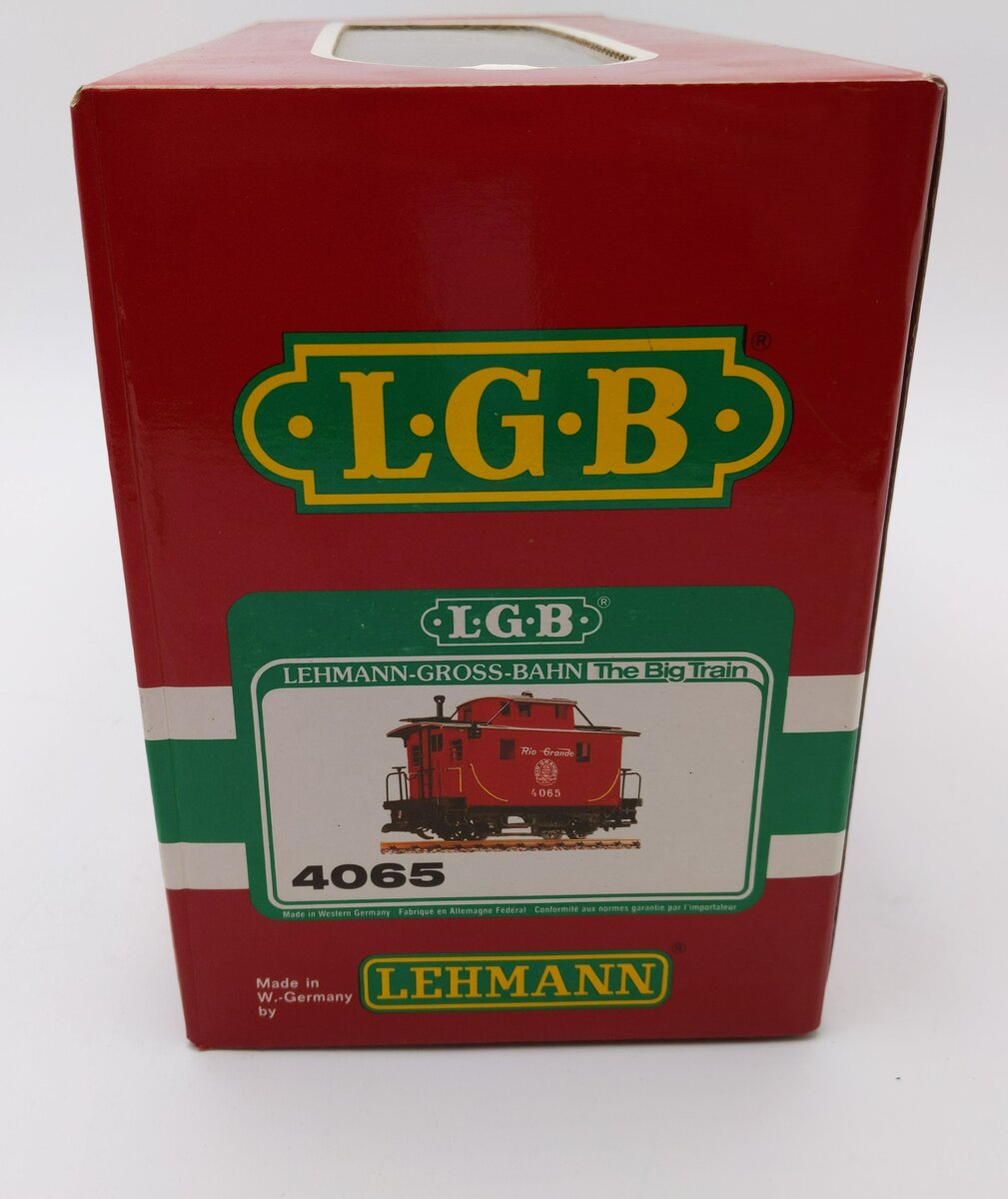 LGB 4065 G Scale Rio Grande Center Cupola Caboose LN/Box