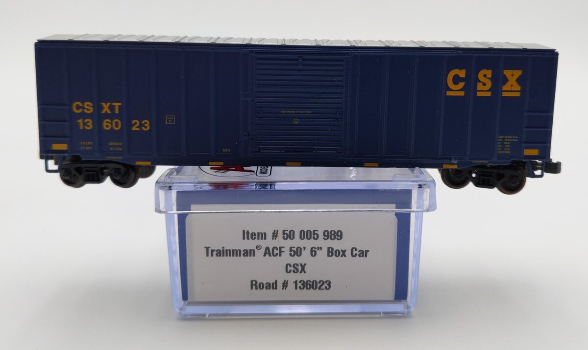 Atlas 50005989 N CSX Trainman ACF 50' 6" Box Car #136023