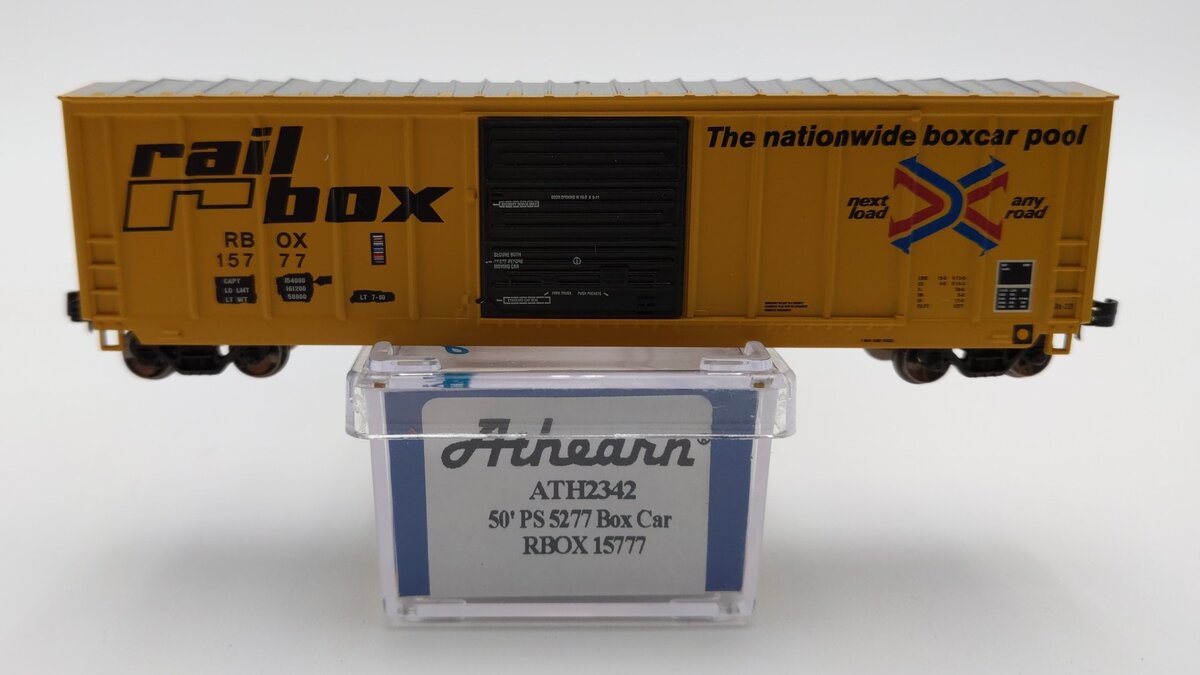 Athearn ATH2342 N Scale Railbox 50' PS 5277 Boxcar #15777 EX/Box