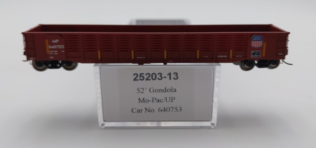 Trainworx Inc 25203-13 N Missouri Pacific 52' 6" Corrugated Gondola Car #640753