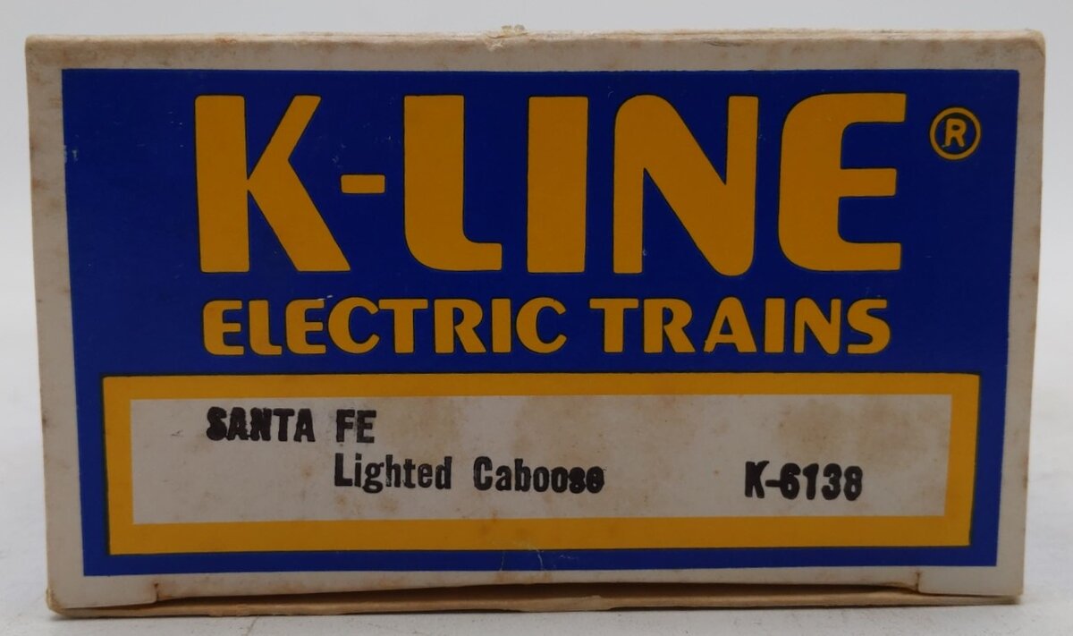 K-Line K6138 O Gauge Santa Fe Lighted Caboose NIB