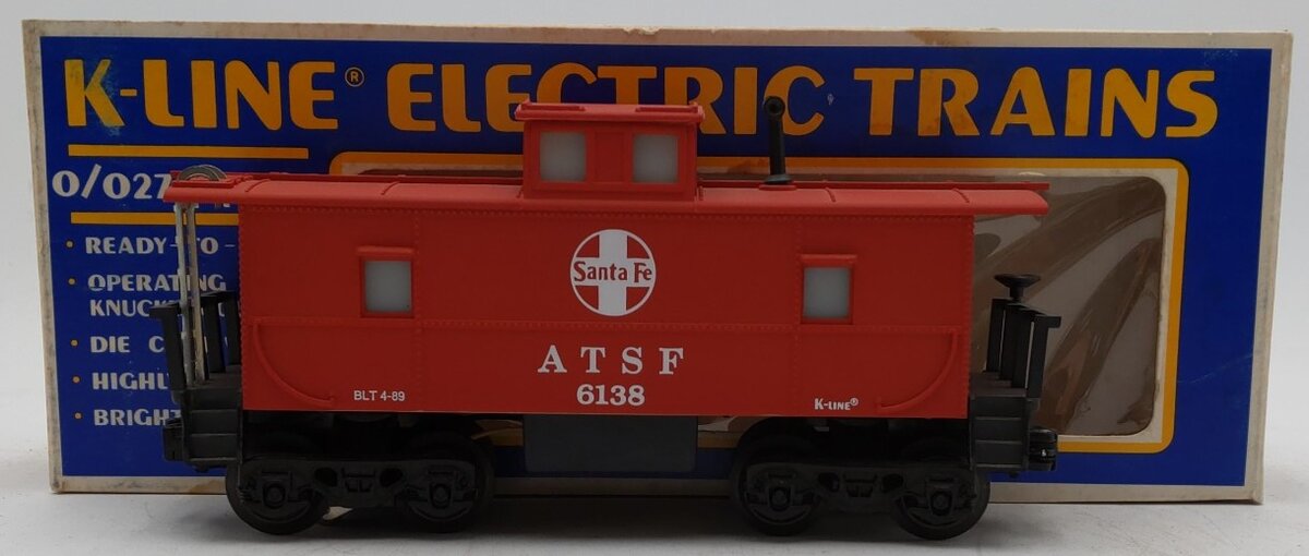 K-Line K6138 O Gauge Santa Fe Lighted Caboose NIB