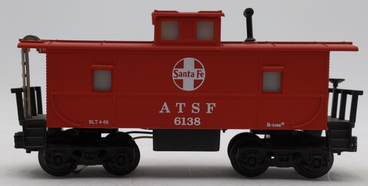 K-Line K6138 O Gauge Santa Fe Lighted Caboose NIB
