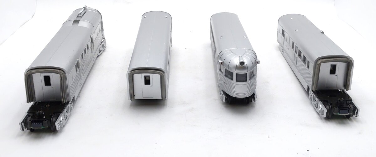 MTH 30-2186-1 O Burlington Pioneer Zephyr Diesel Passenger Train Set w/PS1 EX