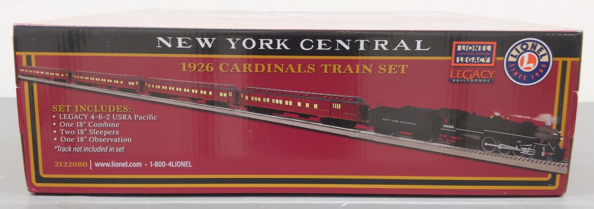 Lionel 2122080 LEGACY New York Central 1926 Cardinals Train Set EX/Box