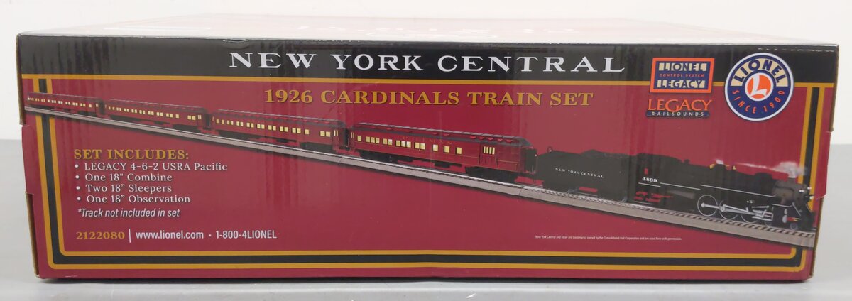 Lionel 2122080 LEGACY New York Central 1926 Cardinals Train Set EX/Box