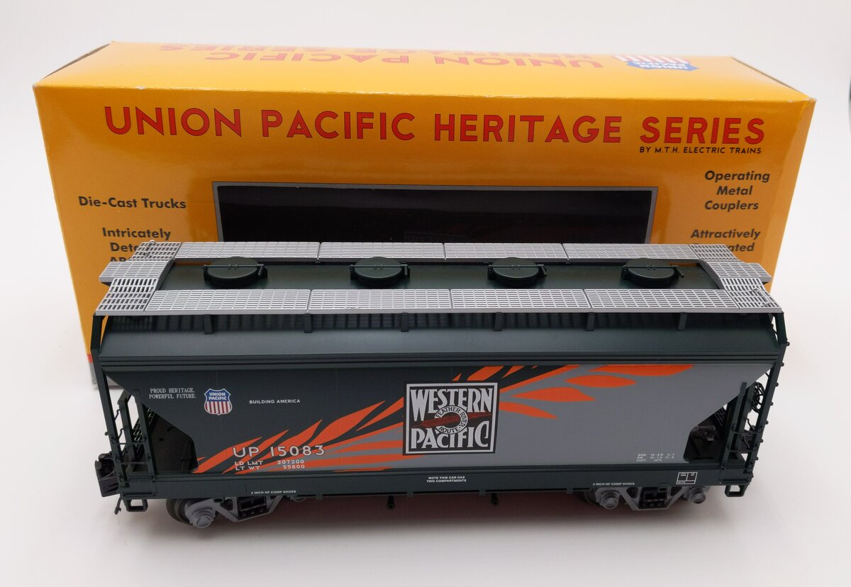 MTH 20-97653 O Western Pacific 2-Bay Centerflow Hopper #15083