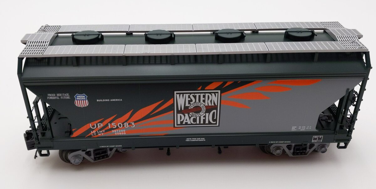 MTH 20-97653 O Western Pacific 2-Bay Centerflow Hopper #15083