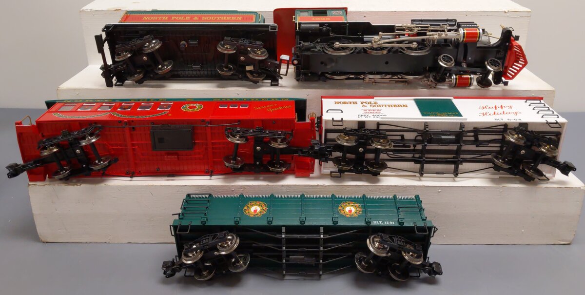 Bachmann 90047 G Scale Wonderland Flyer Steam Starter Train Set EX/Box