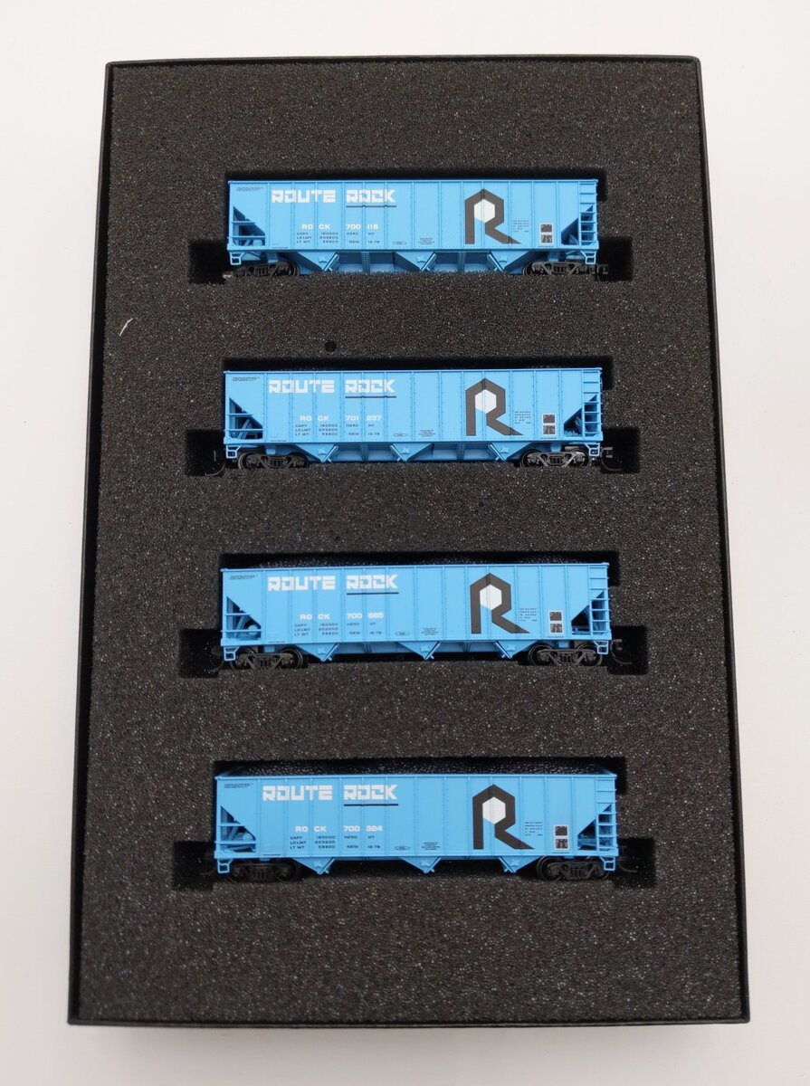 Micro-Trains 99300191 N Rock Island 100-Ton 3-Bay Hopper Runner Pack (Pack of 4)