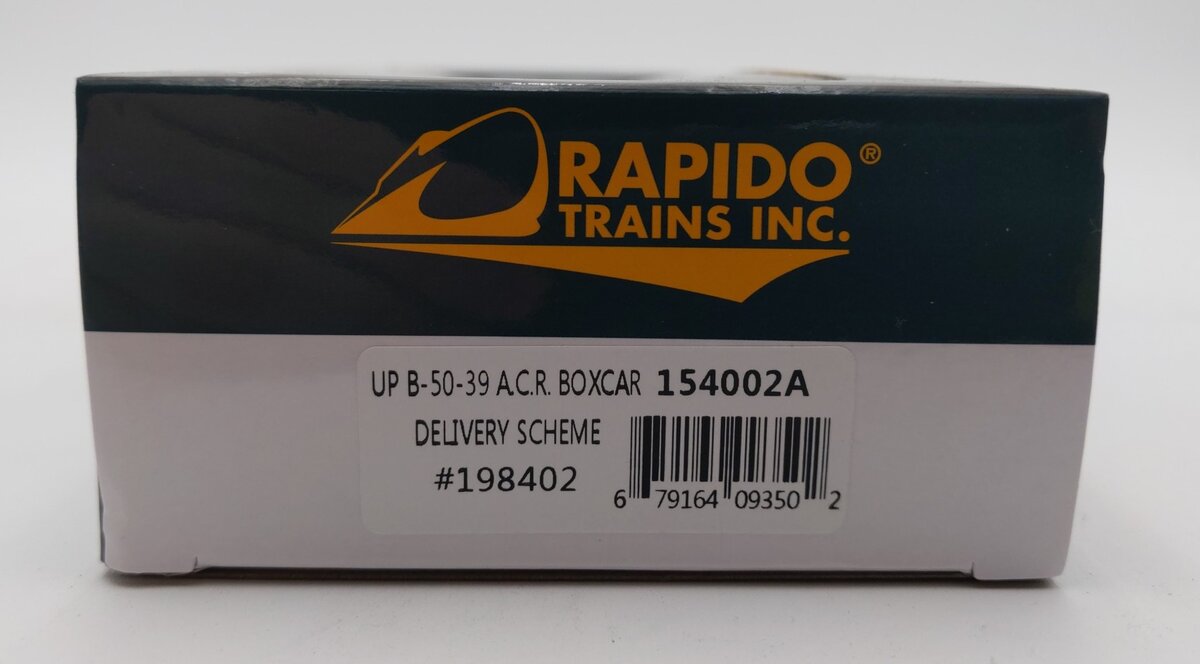 Rapido Trains 154002A HO UP Delivery Scheme 40' B-50-39 Boxcar