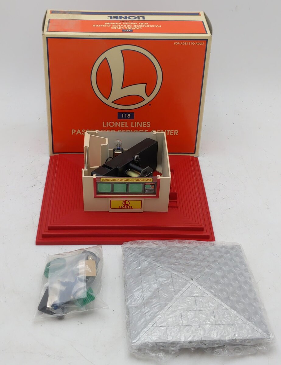 Lionel 6-12962 O Gauge Passenger Service Center with Operating Whistle LN/Box