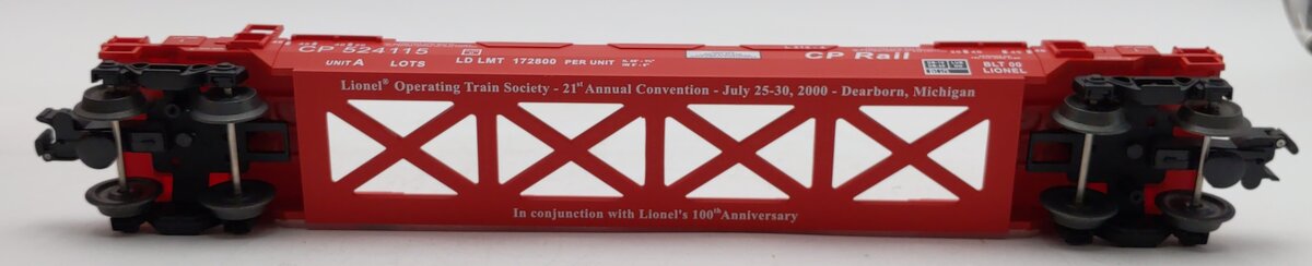 Lionel 6-52196 O Gauge Canadian Pacific Rail Double Stack Unit #524115 LN/Box