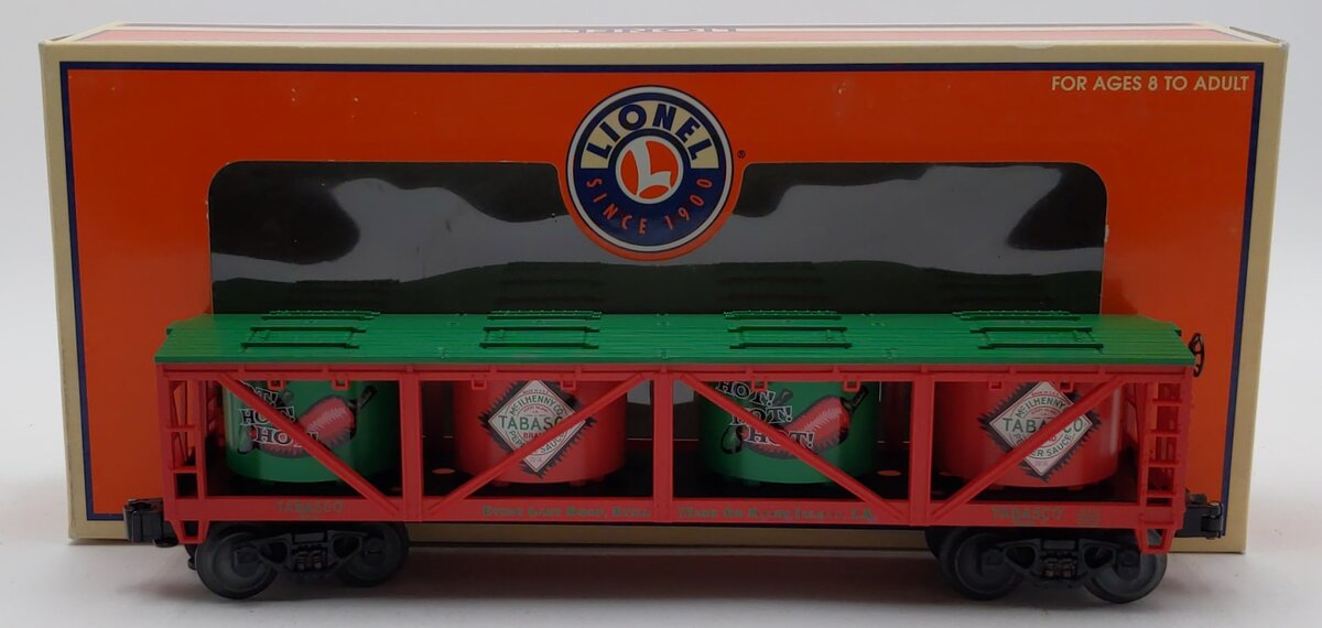Lionel 6-29412 O Gauge Tabasco Vat Car LN/Box