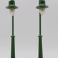 MTH 1056 #58 O Scale Cream Die-Cast Street Lamp Set LN/Box