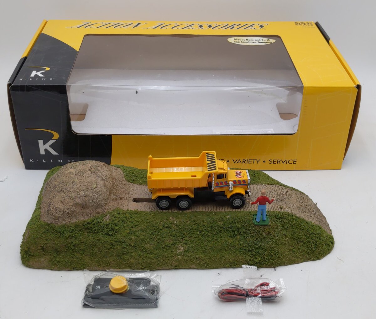 K-Line K42414 O Gauge Dump Truck Construction Scene NIB