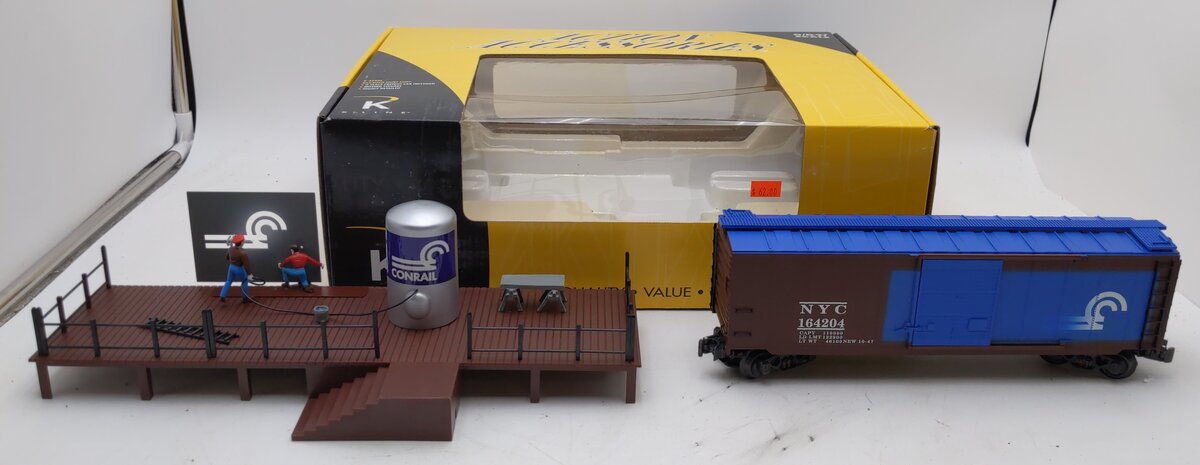 K-Line K-42406 O Conrail Railroad Paint Shop with Boxcar